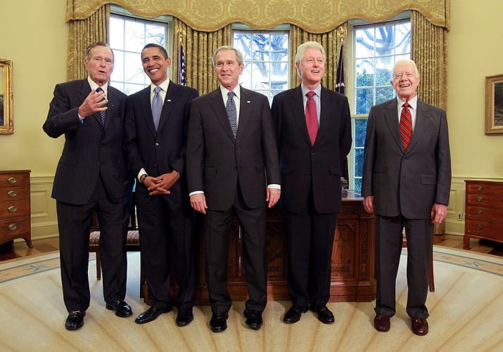 آمریکا مجموعا 45 رئیس جمهور داشته که با احتساب سن شما، تاکنون شاهد خدمت 5 نفر از آن ها بوده اید: باراک اوباما، بوش اول، بوش دوم، کلینتون و ترامپ.