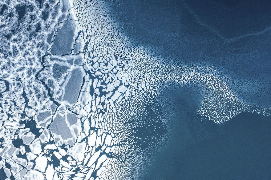 شکل گیری یخ ها - گرینلند (طبیعت - مقام سوم)