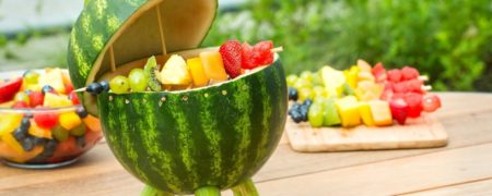 خوشمزه روز: گریل هندوانه ای با کباب میوه [تماشا کنید]