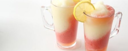 خوشمزه روز: لیموناد دو رنگ لیمو و توت فرنگی [تماشا کنید]