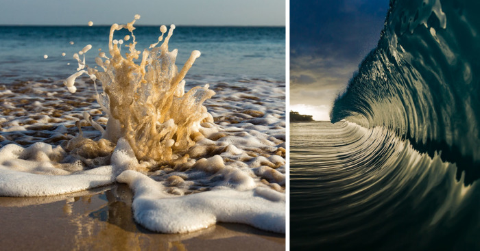 مجموعه ای از تصاویر بی نظیر که از ترکیب نور و آب تشکیل شده اند