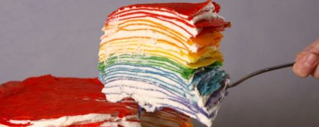 خوشمزه روز: کرپ کیک رنگین کمانی [تماشا کنید]