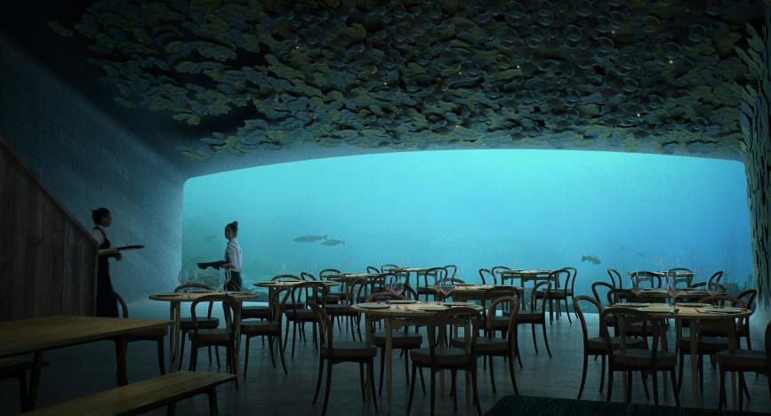 بزرگ‌ترین رستوران زیر آبی جهان به زودی گشایش خواهد یافت