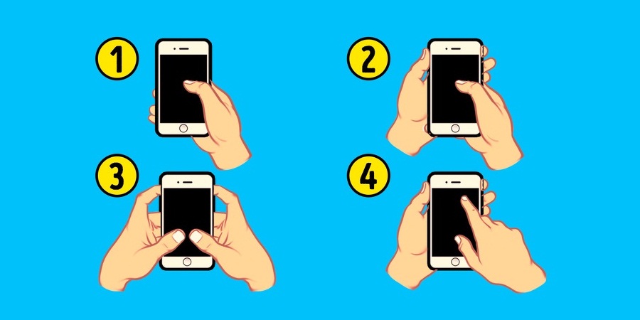 گوشی خود را به کدام شکل نگه می‎ دارید؟ جواب این سؤال شخصیت شما را فاش می‎ کند