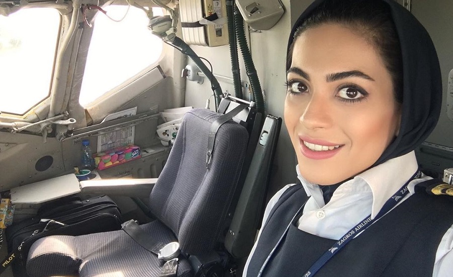 نشاط جهانداری ؛ دومین خلبان زن ایرانی که کاپیتان شد