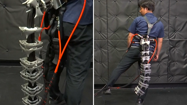 تیمی از محققان دانشگاه کیو در توکیو، یک دم رباتیک انسانی پوشیدنی را طراحی کرده اند که از طریق یک کمربند به بدن متصل شده و به شخصی که آن را پوشیده کمک می کند که تعادلش را حفظ نماید