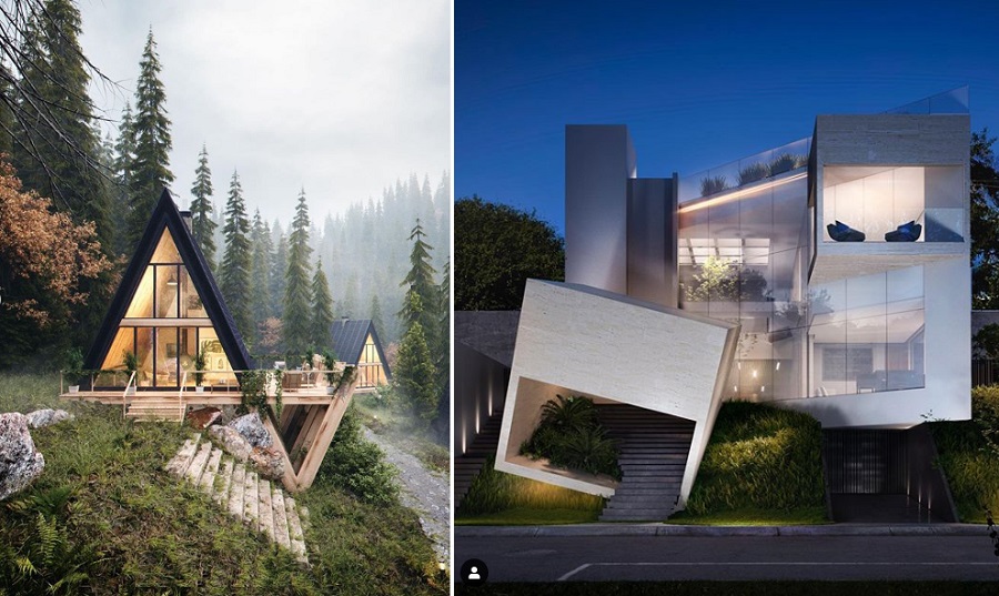 تصاویری جالب از نقش معماری در همراهی انسان با طبیعت و آرامش