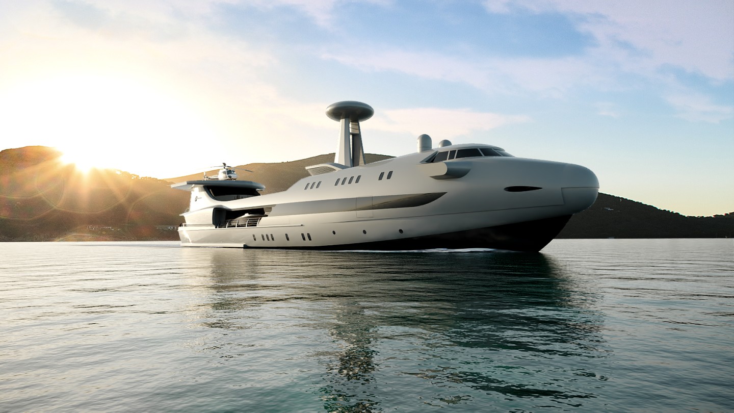 Codecasa Jet 2020؛ قایق تفریحی مفهومی که شبیه هواپیماهای آواکس است