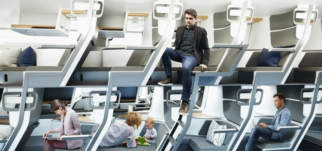 صندلی دو طبقه موسوم به «زفیر» راهکار فاصله گذاری اجتماعی در سفرهای هوایی