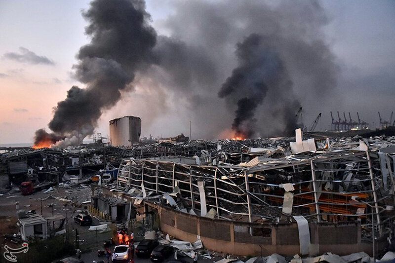 علت انفجار بیروت
