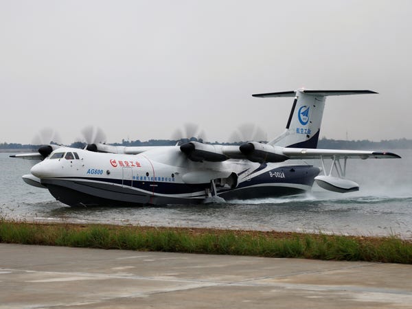 قایق پرنده AG600 Kunlong؛ بزرگ ترین هواپیمای شناور جهان