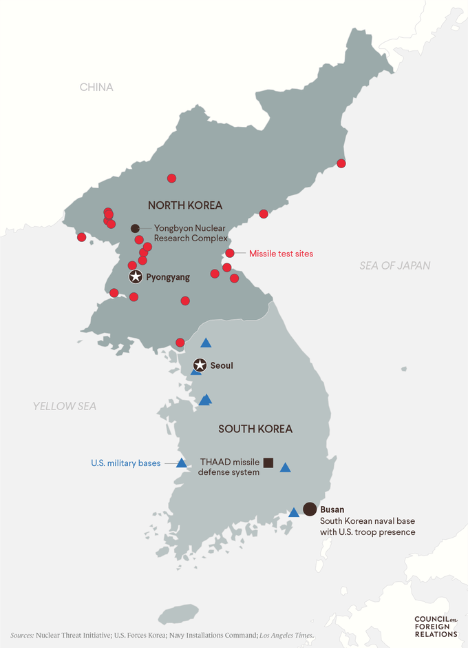 تعداد بمب های هسته ای و شیمیایی کره شمالی