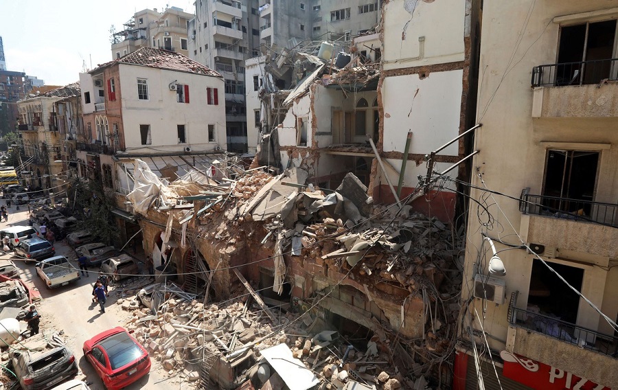 لبنان در اندوه بیروت : عکس هایی دیده نشده از پیامدهای انفجار بندر بیروت