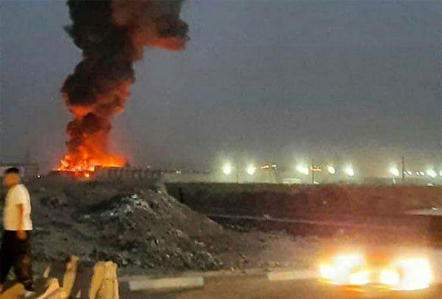 آتش سوزی کارخانه لبنیات میهن در اسلامشهر