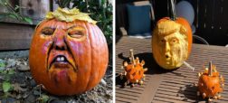 هالووین با چاشنی ترامپ؛ ترند تزئین کدو تنبل هالووین به شکل رئیس جمهور آمریکا