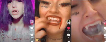 ترند جدید تیک تاک؛ استفاده از چسب ناخن برای تیز کردن دندان های نیش
