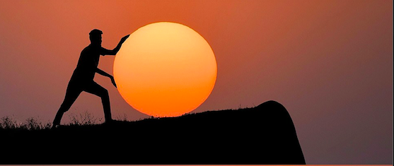 خلاقیت هنرمند هندی در عکاسی از غروب خورشید
