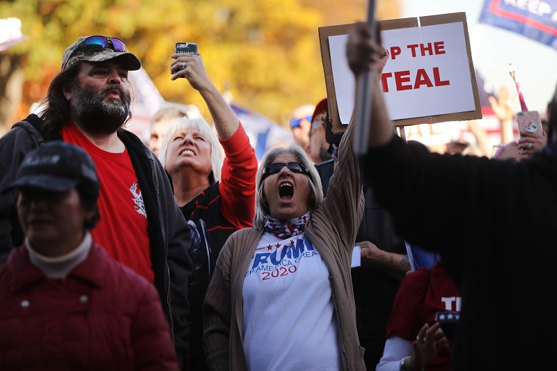 تصاویر شادی مردم آمریکا پس از اعلام پیروزی جو بایدن در انتخابات ریاست جمهوری