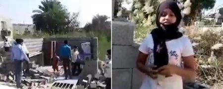 تخریب خانه زنان سرپرست خانوار بندرعباسی و خودسوزی یکی از آنها + ویدئو