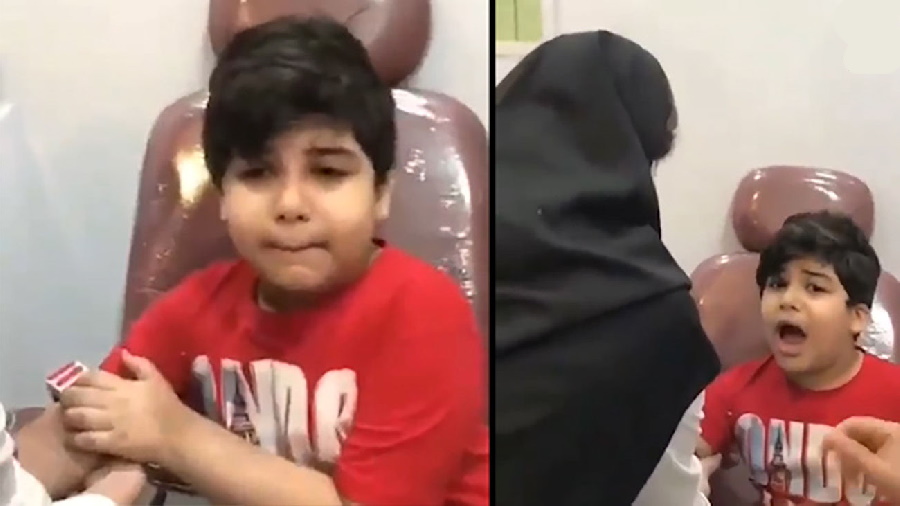 ویدیو طنز آمپول زدن پسربچه ایرانی