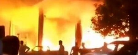 تصاویر انفجار در پمپ بنزین خیابان پیروزی تهران؛ رد شایعه بمب‌گذاری