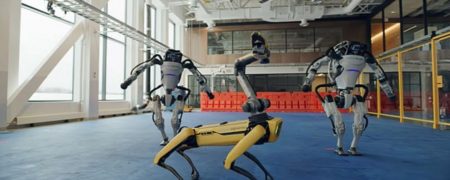 رقص حرفه ای ربات های شرکت ربات سازی آمریکایی + ویدئو