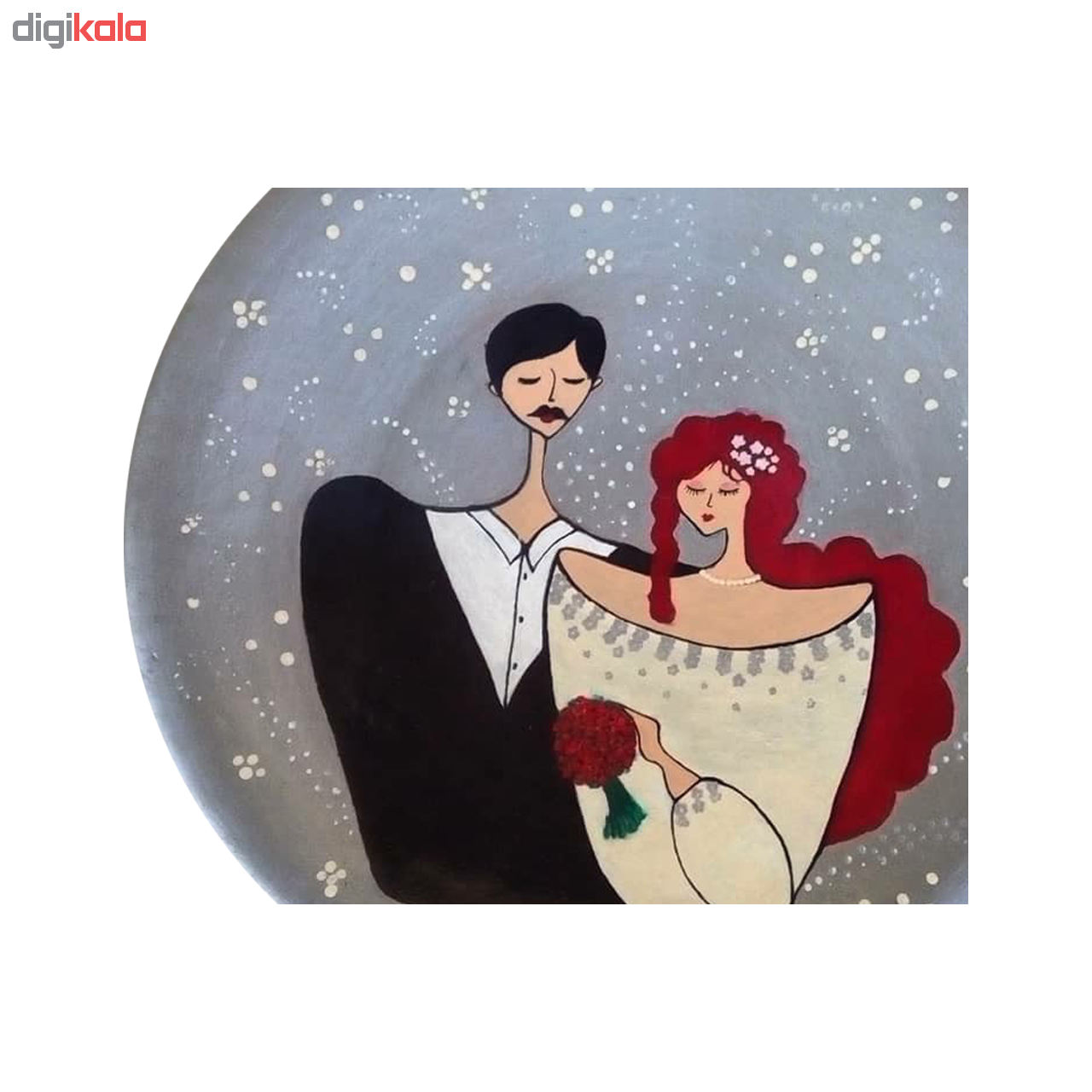 بشقاب دیوارکوب سفالی