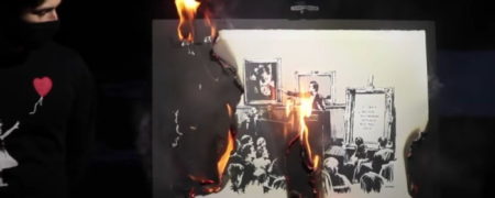 ماجرای آتش زدن تابلوی بنکسی در مزایده آنلاین چه بود؟