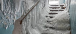 نگاهی به تصاویر شهر متروکه و یخ زده ورکوتا در روسیه