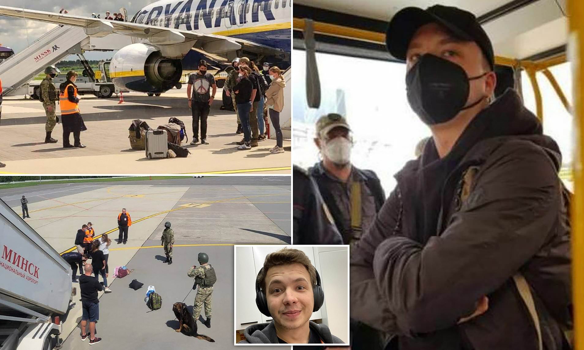به دستور الکساندر لوکاشنکو رییس جمهور بلاروس یک هواپیمای مسافربری در فرودگاه مینسک به زمین نشانده شد تا منتقد او دستگیر شود