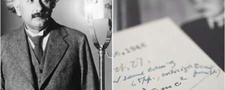 حراج نامه دستنویس آلبرت انیشتین حاوی فرمول E=mc2 به قیمت ۱.۲ میلیون دلار