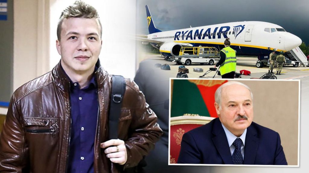 نشاندن اجباری هواپیمای رایان ایر در بلاروس برای دستگیری منتقد الکساندر لوکاشنکو