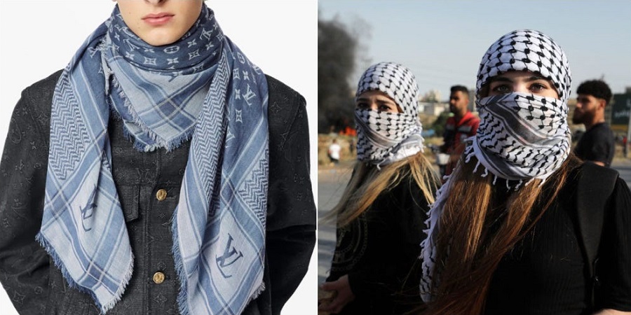 اعتراض به برند لویی ویتون به خاطر فروش روسری شبیه به چفیه فلسطینی