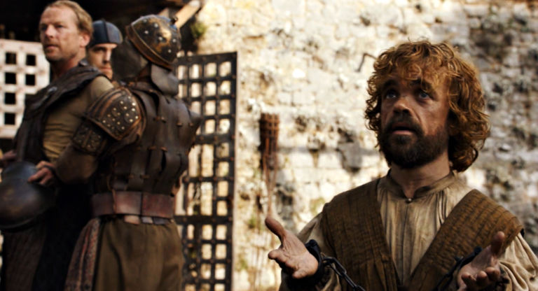Tyrion Lannister Jorah Mormont Meereen The Gift 768x416 1 - بخش هایی از فصول پیش نویس شده کتاب The Winds of Winter