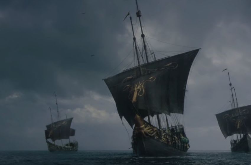 https   winteriscoming.net files 2019 03 Greyjoy ships S8 trailer 850x560 1 - بخش هایی از فصول پیش نویس شده کتاب The Winds of Winter