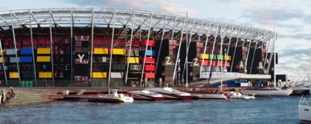 استادیوم راس ابو عبود قطر، ورزشگاه لگویی!