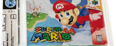 فروش یک نسخه از بازی ویدیویی Super Mario 64 به قیمت یک و نیم میلیون دلار