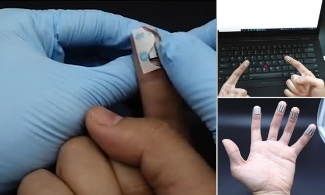 نوار پلاستیکی نازکی که با استفاده از عرق نوک انگشت، گوشی هوشمند شما را شارژ می کند