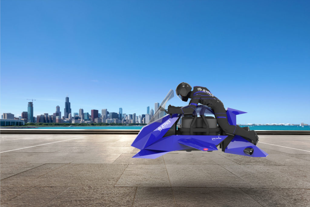 Speeder ؛ موتورسیکلتی پرنده با موتور جت و سرعت پرواز ۳۰۰ مایل بر ساعت + ویدیو