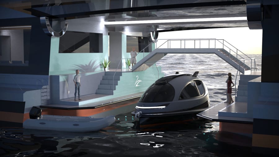 استودیو طراحی Lazzarini در شهر رم، ایتالیا توانسته با آخرین پروژه خود که Saturnia نام دارد یک قایق تفریحی متفاوت خلق کند