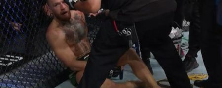 مصدومیت هولناک کانر مگ گرگور در مبارزه سوم با جاستین پویریر + ویدیو