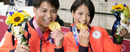 تاریخ سازی خواهر و برادر ژاپنی با کسب مدال طلای المپیک در یک روز