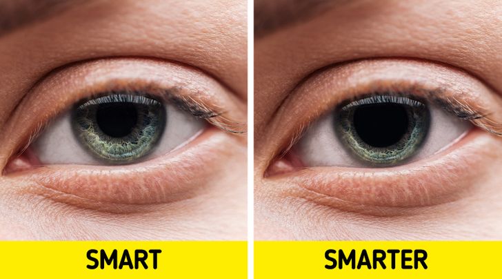 در حقیقت، پژوهشی نشان داده کسانی که مردمک چشم بزرگی دارند باهوش تر از آن هایی هستند که مردمک چشم هایشان کوچک تر است.