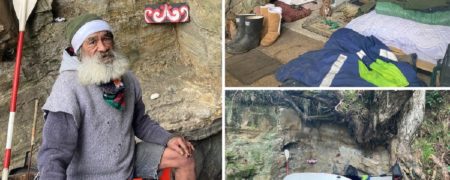 تلاش صاحبان ویلاهای ساحلی برای بیرون کردن مرد غارنشین