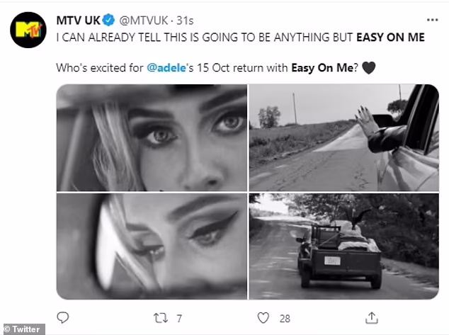 اَدل بالاخره پس از مدت های طولانی و انتظار فراوان طرفدارانش روز سه شنبه در توییتر از ترانه جدید خود با نام Easy On Me رونمایی کرد