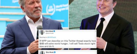 اعلام آمادگی ایلان ماسک برای فروش سهام تسلا به منظور حل مشکل گرسنگی جهانی