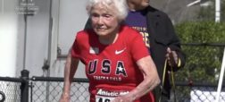 زن ۱۰۵ ساله رکورد جهانی دوی سرعت ۱۰۰ متر را شکست