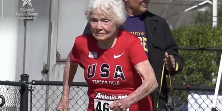 زن ۱۰۵ ساله رکورد جهانی دوی سرعت ۱۰۰ متر را شکست
