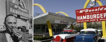 اولین منوی غذایی رستوران مک دونالد در سال ۱۹۴۰ با تنها ۹ نوع غذا و نوشیدنی