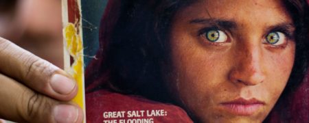 دختر چشم سبز افغانستانی مجله نشنال جئوگرافیک به ایتالیا پناهنده شد